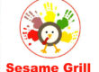 image of Sesame Grill logo of turkey with handprints