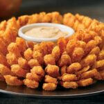 Outback's blooming onion on a platter