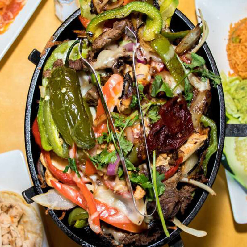 Fajitas dinner from Cabrera's