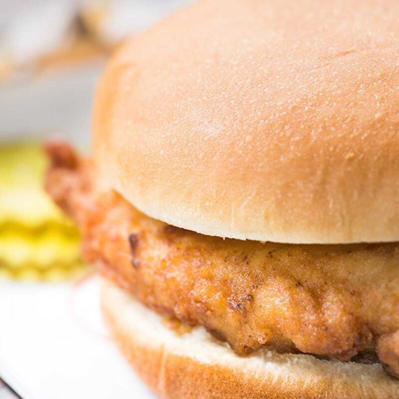 Chicken sandwich from Chick-fil-A
