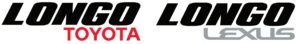 black and red logo for Longo Toyota Lexus
