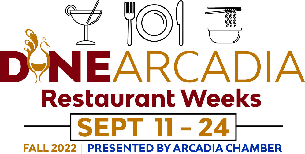Dine Arcadia Restaurant Weeks logo for September 2022 logo