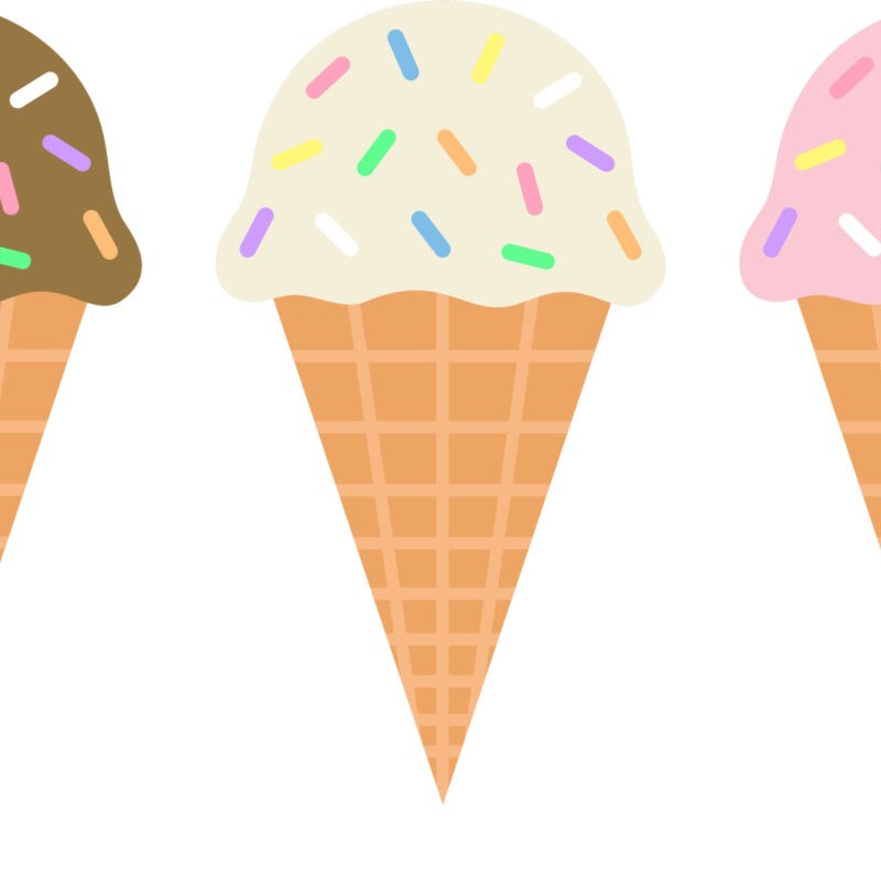 stock image of ice cream cones